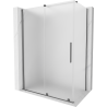 Mexen Velar cabine de douche coulissante 150 x 75 cm, givre, gun metal - 871-150-075-31-95