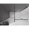 Mexen Velar cabine de douche coulissante 150 x 75 cm, givre, gun metal - 871-150-075-31-95