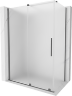Mexen Velar sliding shower cabin 160 x 75 cm, frost, gun metal - 871-160-075-31-95