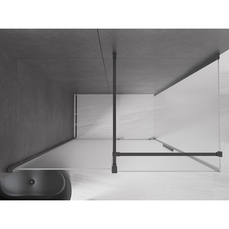 Mexen Velar klizna tuš kabina na povlačenje 160 x 70 cm, mrazna, gun metal - 871-160-070-31-95