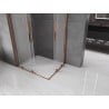 Mexen Velar Duo Duschkabine, verschiebbar 90 x 80 cm, matt, Roségold - 871-090-080-32-60