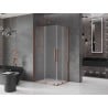 Mexen Velar Duo kabina prysznicowa rozsuwana 100 x 90 cm, szron, różowe złoto - 871-100-090-32-60