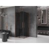 Mexen Velar Duo lükandustega dušinurk 90 x 90 cm, grafiit, roosa kuld - 871-090-090-42-60