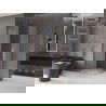 Mexen Velar Duo schuifdouchecabine 80 x 80 cm, matglas, geborsteld koper - 871-080-080-32-65