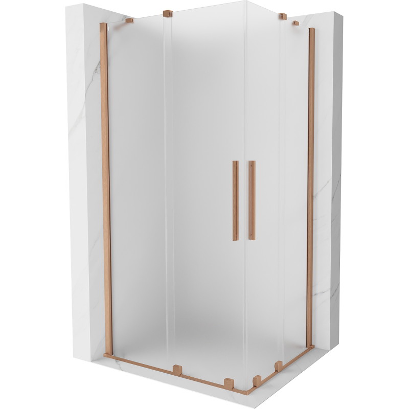 Mexen Velar Duo liuglev dušikabiin 100 x 90 cm, udu, harjatud vask - 871-100-090-32-65