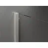 Mexen Velar Sliding Shower Enclosure 100 x 100 cm, Frosted, Brushed Nickel - 871-100-100-31-97