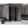 Mexen Velar Duo sliding shower cabin 100 x 100 cm, graphite, brushed copper - 871-100-100-42-65