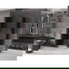 Mexen Velar Duo Duschkabine 100 x 90 cm, Graphit, Gebürstetes Kupfer - 871-100-090-42-65