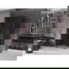 Mexen Velar Duo Duschkabine 100 x 90 cm, Graphit, Gebürstetes Kupfer - 871-100-090-42-65