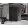 Mexen Velar Duo lükand dušikabiin 100 x 90 cm, grafiit, harjatud vask - 871-100-090-42-65