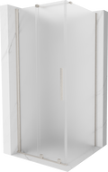 Mexen Velar sliding shower enclosure 110 x 110 cm, frost, brushed nickel - 871-110-110-31-97