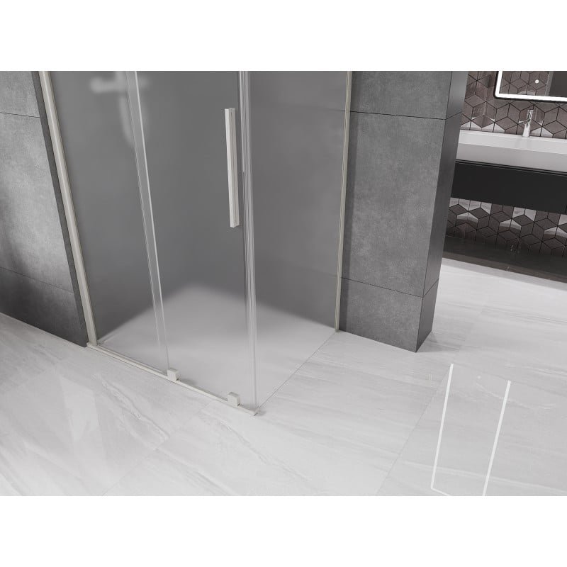 Mexen Velar kabina prysznicowa rozsuwana 120 x 70 cm, szron, nikiel szczotkowany - 871-120-070-31-97