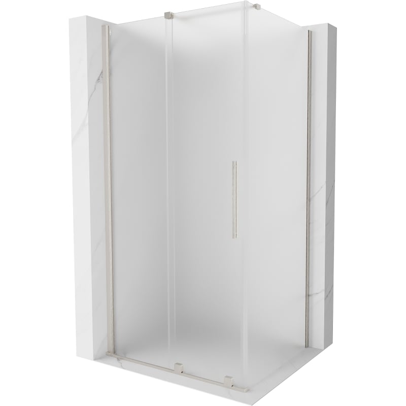 Mexen Velar lükand dušinurk 120 x 90 cm, jäätunud, harjatud nikkel - 871-120-090-31-97