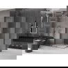 Mexen Velar Duo Duschkabine verschiebbar 100 x 90 cm, Frost, gun gray gebürstet - 871-100-090-32-66
