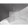 Mexen Velar drsna pršna kabina 130 x 70 cm, zmrzal, brušen nikel - 871-130-070-31-97
