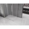 Mexen Velar klizna tuš kabina 130 x 90 cm, matirano staklo, brušeni nikal - 871-130-090-31-97