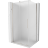 Mexen Velar klizna tuš kabina 130 x 90 cm, matirano staklo, brušeni nikal - 871-130-090-31-97