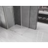 Mexen Velar klizna tuš kabina 130 x 90 cm, matirano staklo, brušeni nikal - 871-130-090-31-97