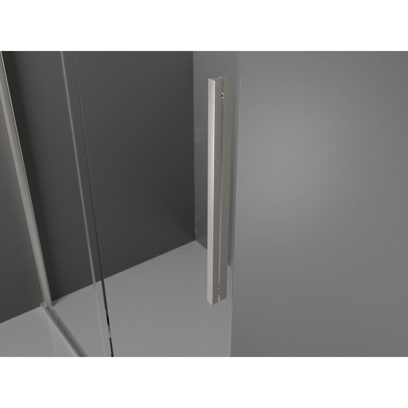 Mexen Velar klizna tuš kabina 130 x 90 cm, matirano staklo, brušeni nikal - 871-130-090-31-97