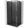 Mexen Velar Duo cabine de douche coulissante 90 x 80 cm, graphite, gris canon brossé - 871-090-080-42-66