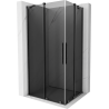 Mexen Velar Duo liukuva suihkukaappi 90 x 80 cm, grafiitti, harjattu gun gray - 871-090-080-42-66