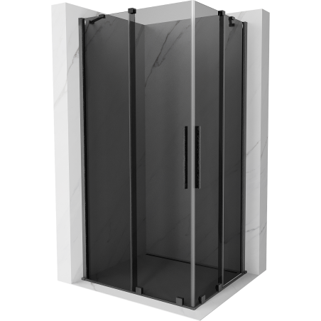 Mexen Velar Duo liuguks dušinurk 100 x 90 cm, grafiit, pintslihall - 871-100-090-42-66