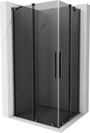 Mexen Velar Duo cabina doccia scorrevole 100 x 90 cm, grafite, grigio canna di fucile spazzolato - 871-100-090-42-66