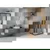 Mexen Rio quadratische Duschkabine 70 x 70 cm, transparent, schwarz - 860-070-070-70-00