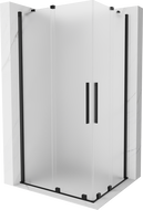 Mexen Velar Duo cabine de duche deslizante 100 x 90 cm, fosco, preto - 871-100-090-32-70