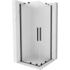 Mexen Velar Duo cabine de duche de correr 100 x 100 cm, fosco, preto - 871-100-100-32-70