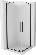 Mexen Velar Duo cabine de duche de correr 100 x 100 cm, fosco, preto - 871-100-100-32-70