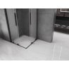 Mexen Velar Duo sliding shower cabin 80 x 80 cm, frost, black - 871-080-080-32-70