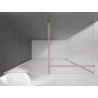 Mexen Velar cabine de douche coulissante 150 x 75 cm, givré, nickel brossé - 871-150-075-31-97