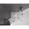 Mexen Velar Duo kabina prysznicowa rozsuwana 90 x 80 cm, szron, czarna - 871-090-080-32-70