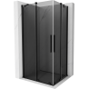 Mexen Velar Duo cabine de douche coulissante 100 x 90 cm, graphite, noir - 871-100-090-42-70