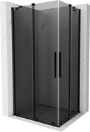Mexen Velar Duo cabina de ducha deslizante 100 x 90 cm, grafito, negra - 871-100-090-42-70