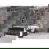 Mexen Velar cabine de douche coulissante 160 x 90 cm, givre, nickel brossé - 871-160-090-31-97