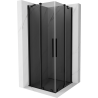 Mexen Velar Duo cabine de douche coulissante 100 x 100 cm, graphite, noir - 871-100-100-42-70