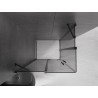 Mexen Velar Duo klizni tuš kabina 90 x 80 cm, grafit, crna - 871-090-080-42-70