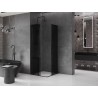 Mexen Velar Duo klizna tuš kabina klizna 90 x 90 cm, grafitna, crna - 871-090-090-42-70