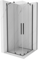 Mexen Velar Duo cabina doccia scorrevole 100 x 100 cm, trasparente, canna di fucile - 871-100-100-02-95
