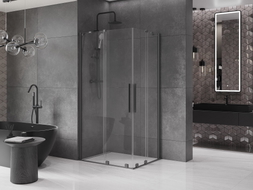 Mexen Velar Duo kabina prysznicowa rozsuwana 100 x 90 cm, transparent, gun metal - 871-100-090-02-95