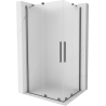 Mexen Velar Duo kabina prysznicowa rozsuwana 90 x 80 cm, szron, gun metal - 871-090-080-32-95