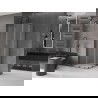 Mexen Velar Duo Duschkabine 100 x 100 cm, mattiert, Gunmetal - 871-100-100-32-95