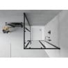 Mexen Rio quadratische Duschkabine 80 x 80 cm, transparent, schwarz + Duschwanne Rio, weiß - 860-080-080-70-00-4510