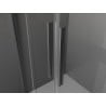 Mexen Velar Duo Schiebeduschkabine 100 x 90 cm, Frost, Gun Metal - 871-100-090-32-95