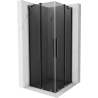 Mexen Velar Duo cabina doccia scorrevole 80 x 80 cm, grafite, gun metal - 871-080-080-42-95