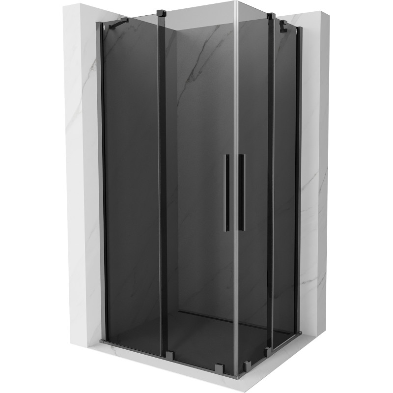 Mexen Velar Duo lükanddušikabiin 90 x 80 cm, grafiit, gun metal - 871-090-080-42-95