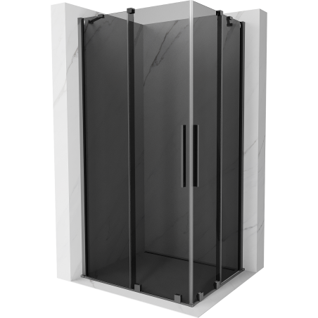 Mexen Velar Duo cabine de douche coulissante 90 x 80 cm, graphite, gun metal - 871-090-080-42-95