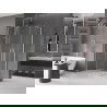 Mexen Velar Duo Duschkabine Schiebetür 90 x 80 cm, transparent, gebürstetes Nickel - 871-090-080-02-97